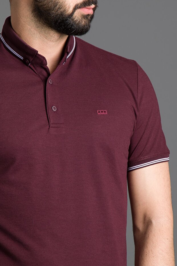 Ανδρικό μπλουζάκι Plum Basic Polo Neck - 3