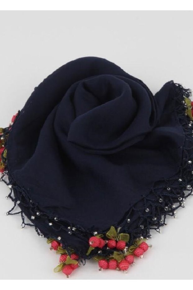 Cherry Embroidered Hand Embroidered Beaded Scarves