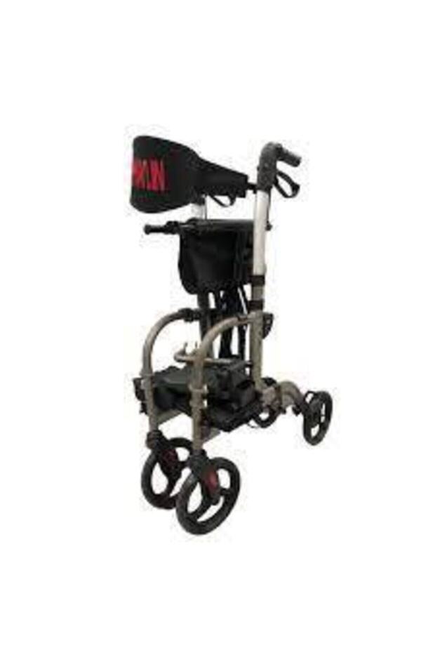 Lüx Tekerlekli Yürüteç Rollatör Walker Pedallı Çift Kullanımlı Oturaklı Yürüteç Fizik Dünyası - 2