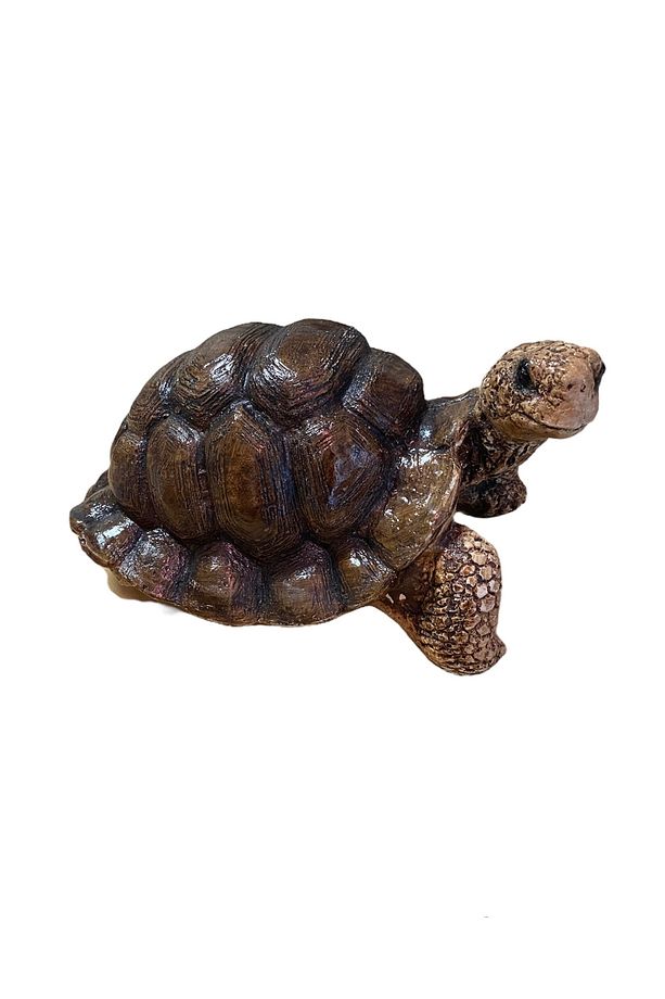 Kaplumbağa Biblo Bahçe Heykeli, Dev Kaplumbağa Bahçe Dekorasyonu, Hayvan Biblo Heykeli 31 Cm - 1