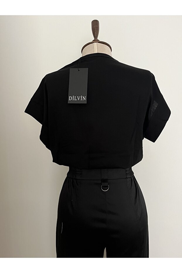 Lastik Detaylı Tshirt - 2