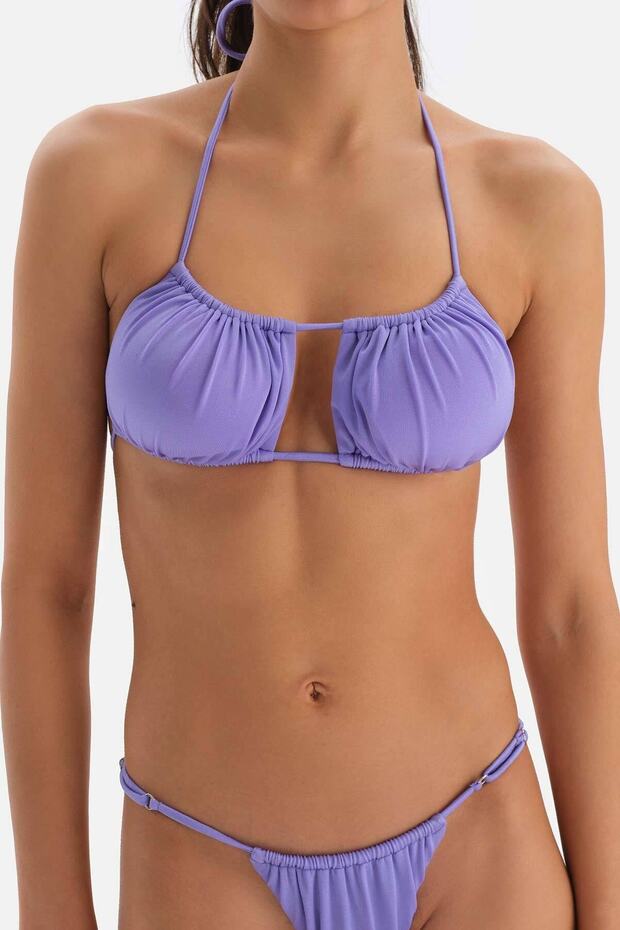 Lila Straplez Bikini Üst - 5