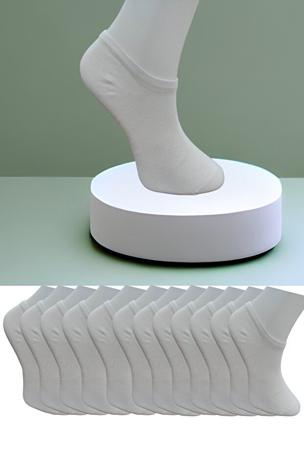Seamless 12 Pairs of Combed Cotton Sneakers Invisible Snekers Zero Size Socks