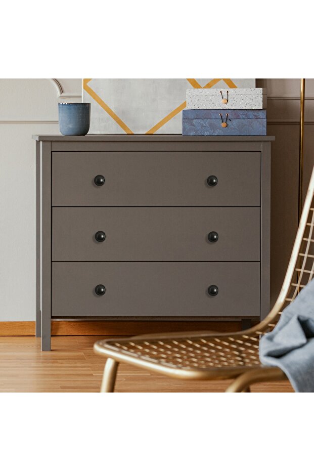 Keops Düğme Kulp - Siyah - 3