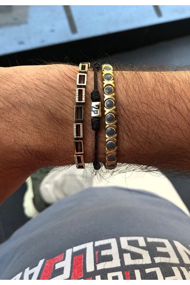 Bronz Marble Bracelet With Enamel - 2