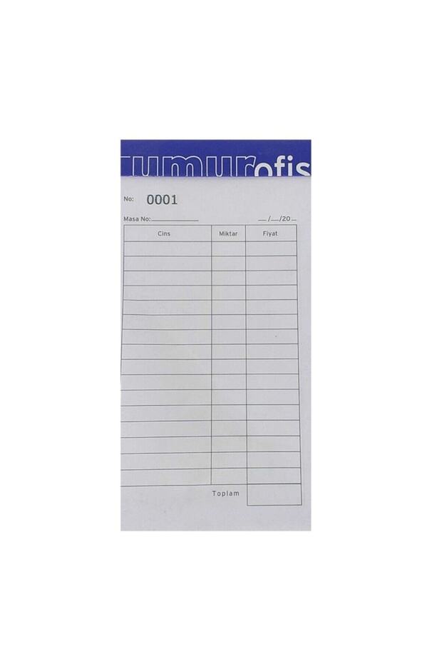 Numaralı Sipariş Fişi 10 Lu Koçan - 1