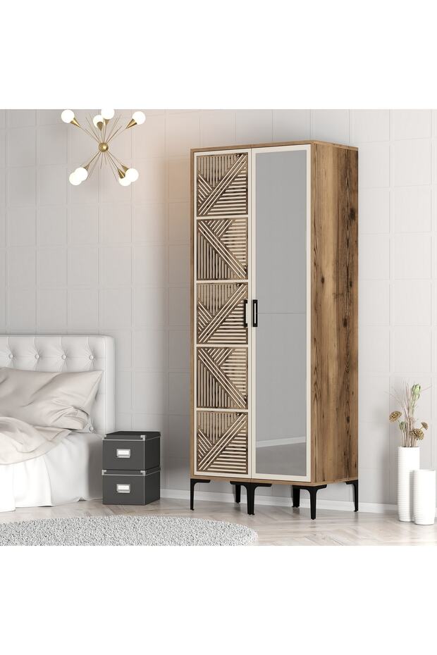 Kumsal 2 Kapılı Gardrop Pr - Krem - 3