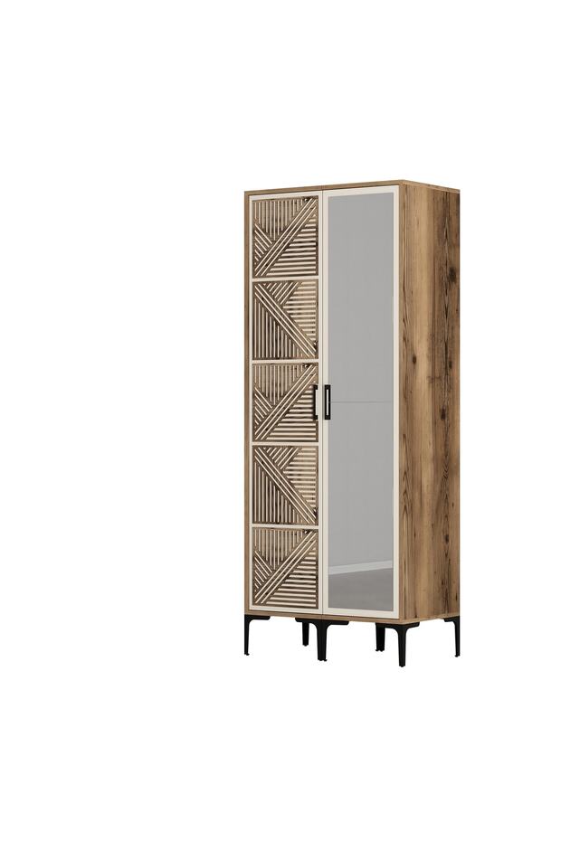 Kumsal 2 Kapılı Gardrop Pr - Krem - 5