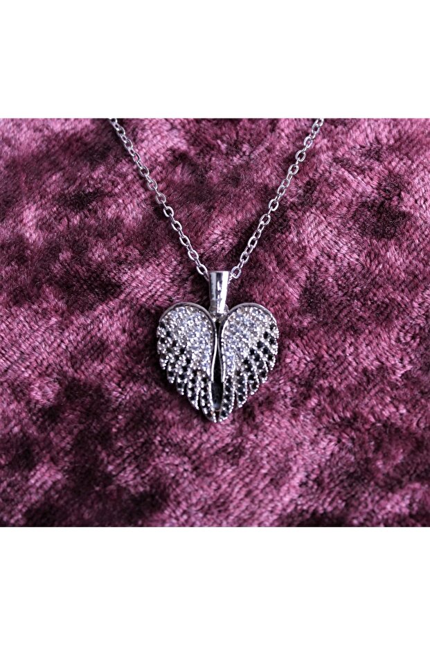 Kanatlı Kalp Kolye - 2