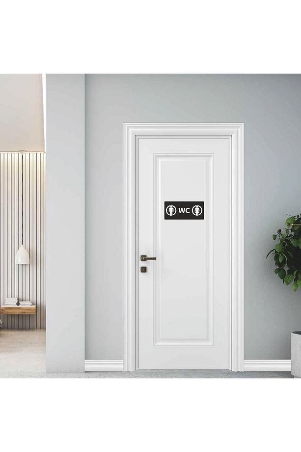 Wc Yazılı Kapı Yönlendirme Tabelası - 2