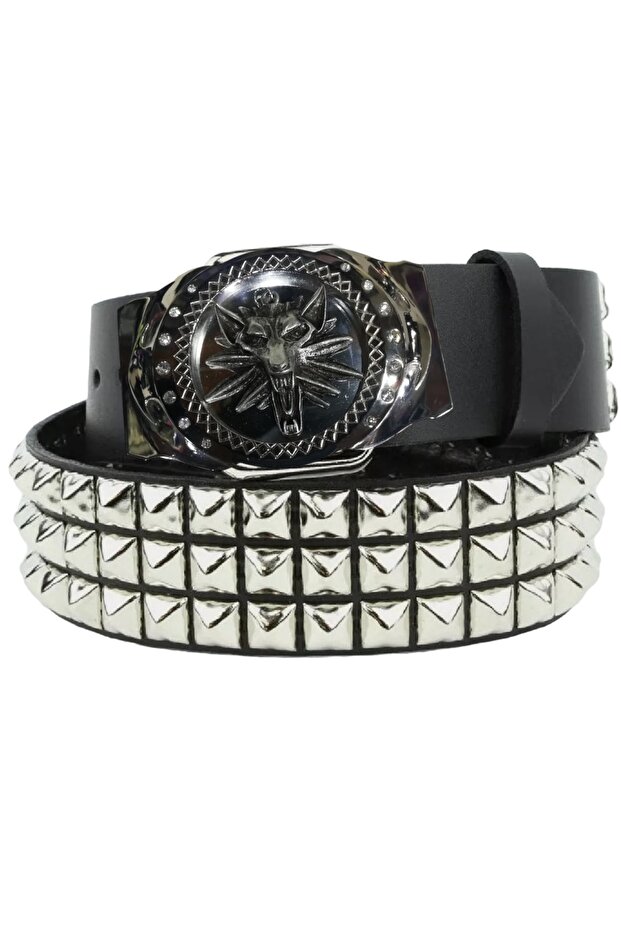 Cowboy Gothic Punk Metallica Style Studded Belt
