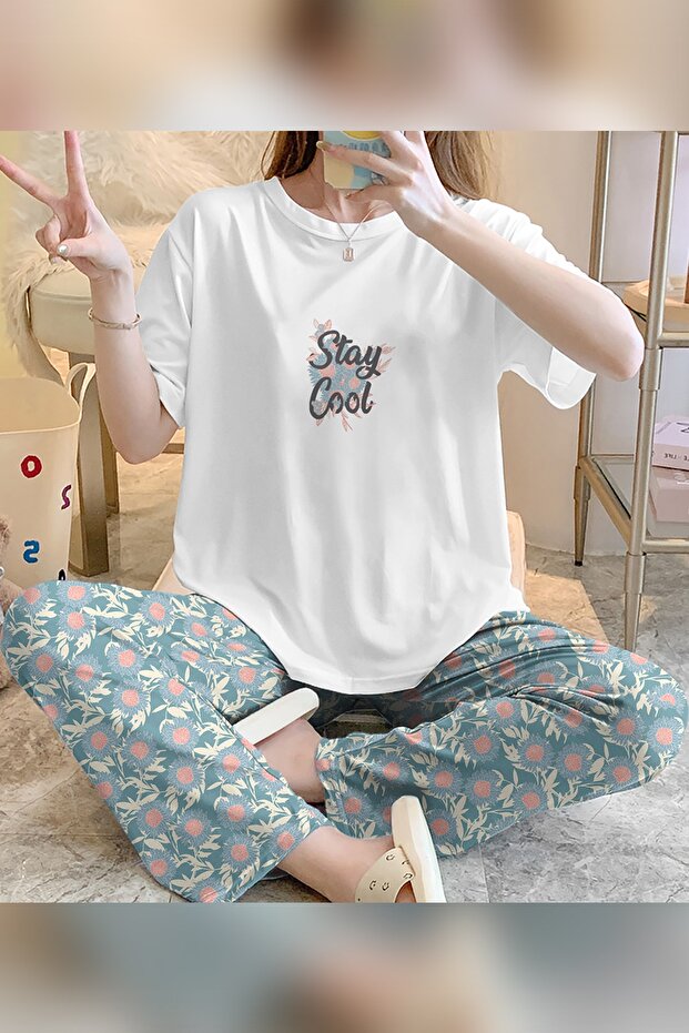 طقم بيجامة Zezecim Cool Super Soft بأكمام قصيرة