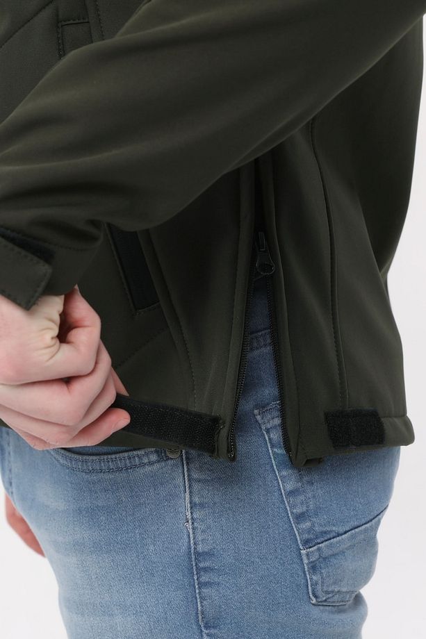 Taktikal Softshell Mont Kollar Ve Kapşon Çıkabilir Erkek Haki - 6