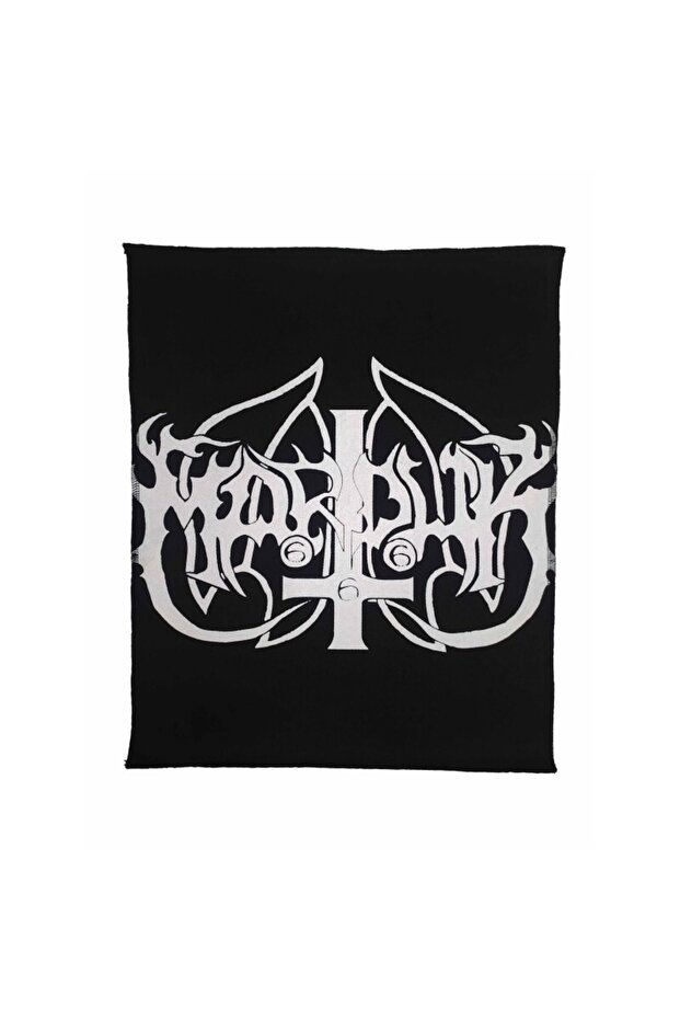 رقعة ظهر معدنية سوداء بشعار Marduk، رقعة ظهر - 1