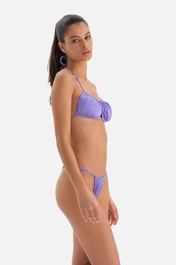 Lila Straplez Bikini Üst - 6
