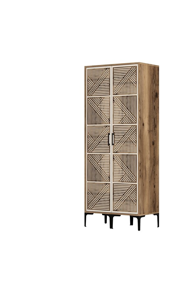 Kumsal 2 Kapılı Gardrop Pp - Krem - 5