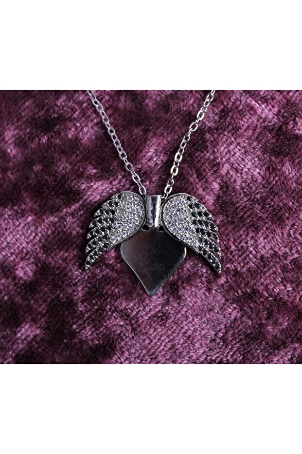 Kanatlı Kalp Kolye - 1