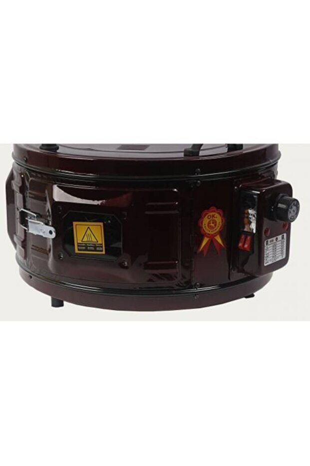 Termostatlı Davul Fırın Bordo - 5