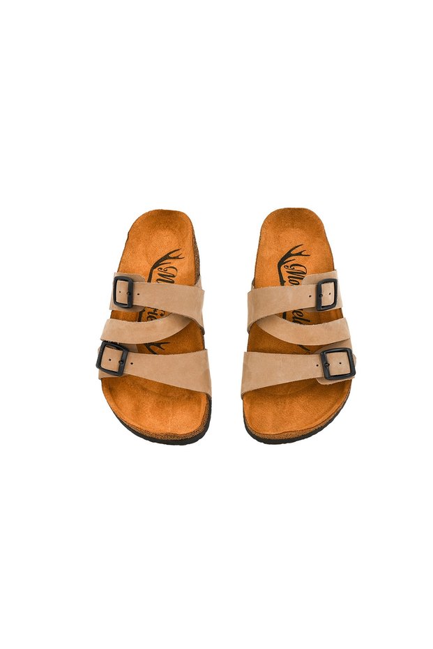 Unisex Beige Children's Slippers
