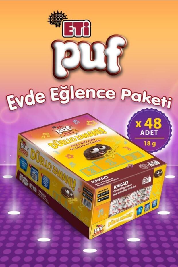 Es Markng 48 Pieces Puff Cocoa - X2 Box 96 Pieces Price - 1