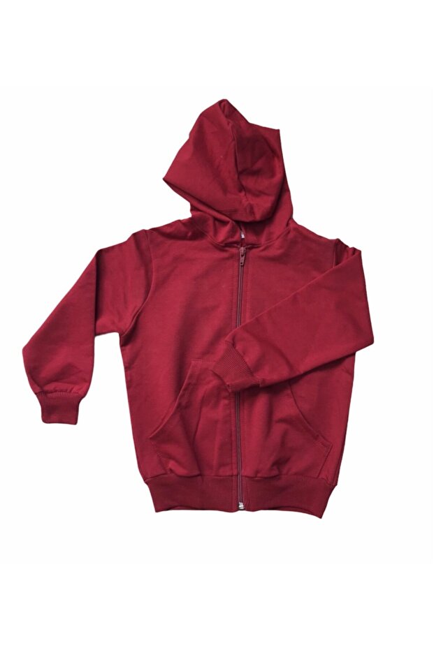 سترة أطفال من الليكرا بجودة Unusex Super 2 Thread Claret Red