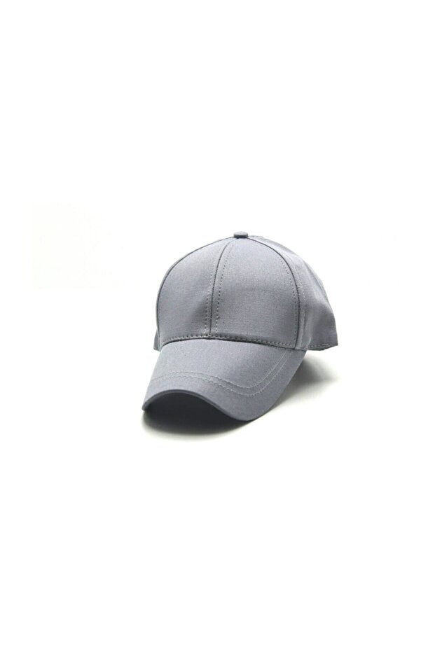 Unisex Gray Adjustable Hat - 1
