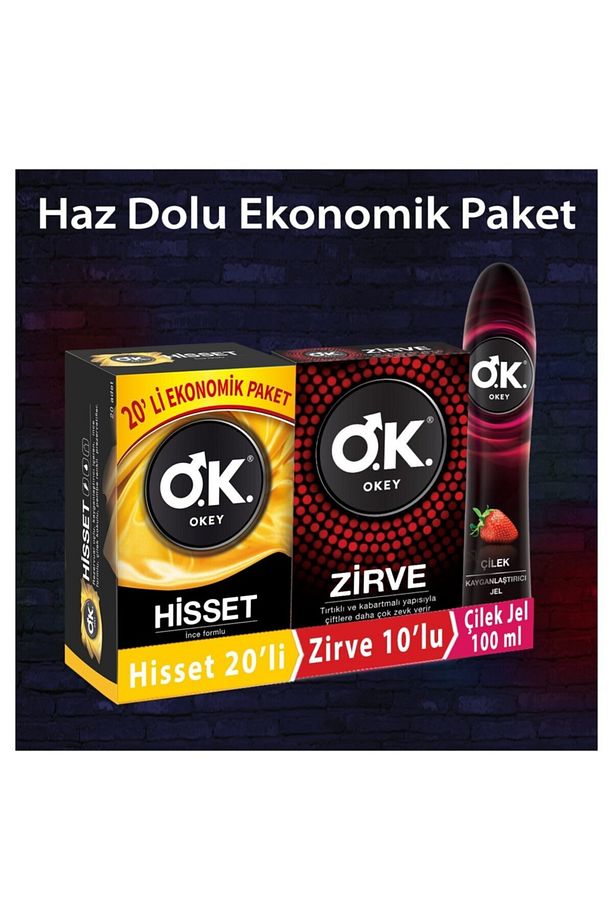 Prezervatif Hisset 20'li Zirve 10'lu Çilek Kayganlaştırıcı Jel 100 ml - 2