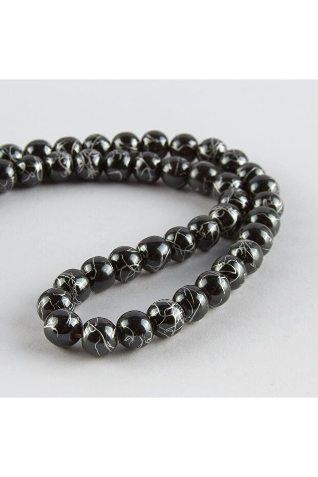 Sptrns Striped Hematite Stone (192652) 8 Mm-White
