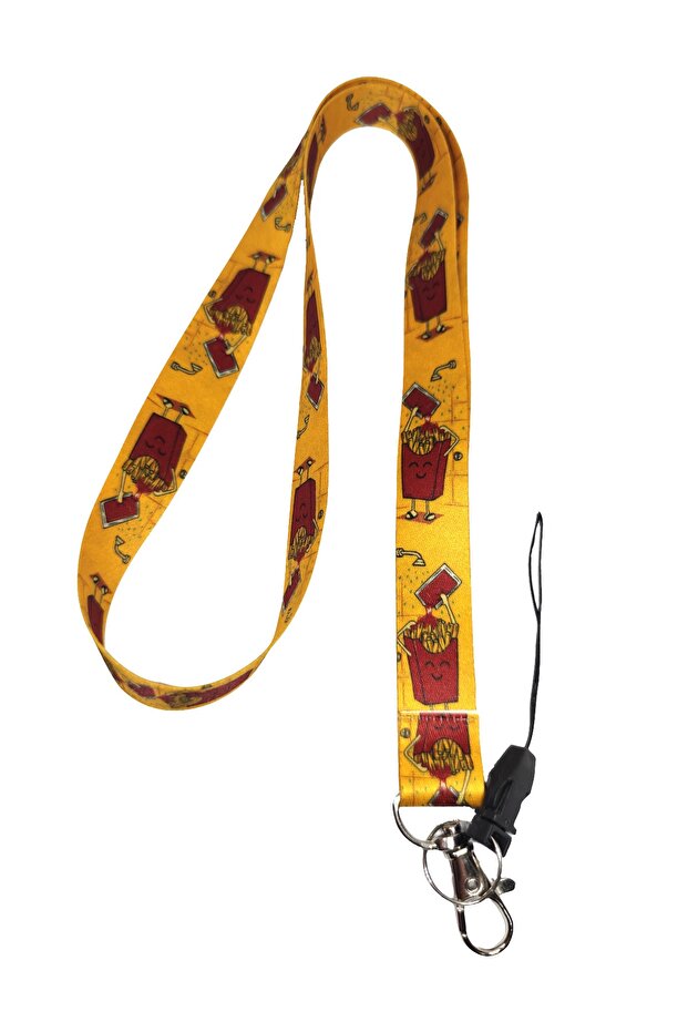 French Fries Neck Rope Phone Strap