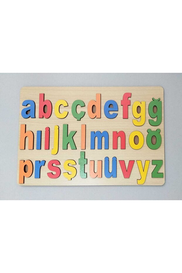 - Wooden Alphabet Find Plug-small Letters-coloured