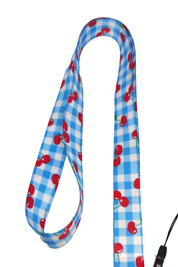 الكرز منقوشة الرقبة حبل حزام الهاتف - 2