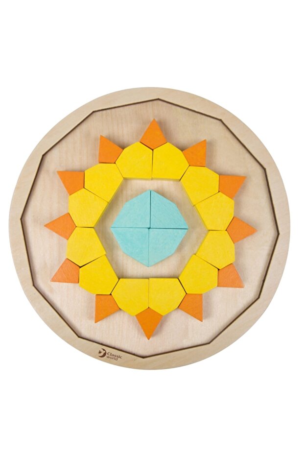 Ahşap Mandala Bulmaca - 3