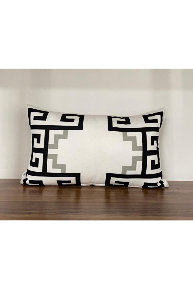 E151 Double Sided Patterned Throw Pillow Cover - 1