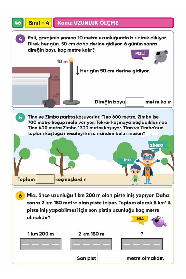 4.Sınıf Matematik Canlanan Soru Bankası (2 adet aynı ürün) - 7