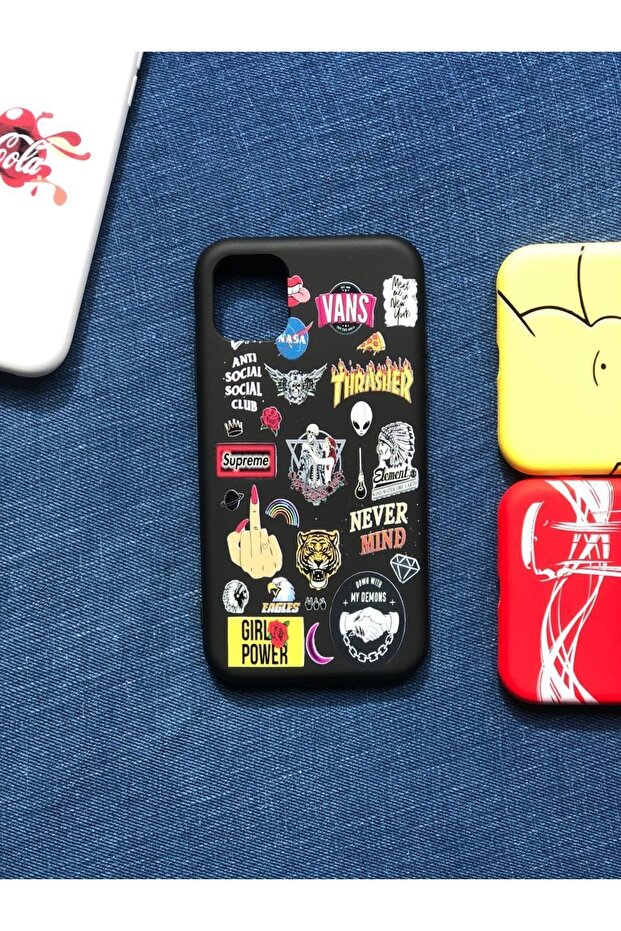 حافظة إطلاق منقوشة متوافقة مع موديلات آيفون 11 برو ماكس - 1