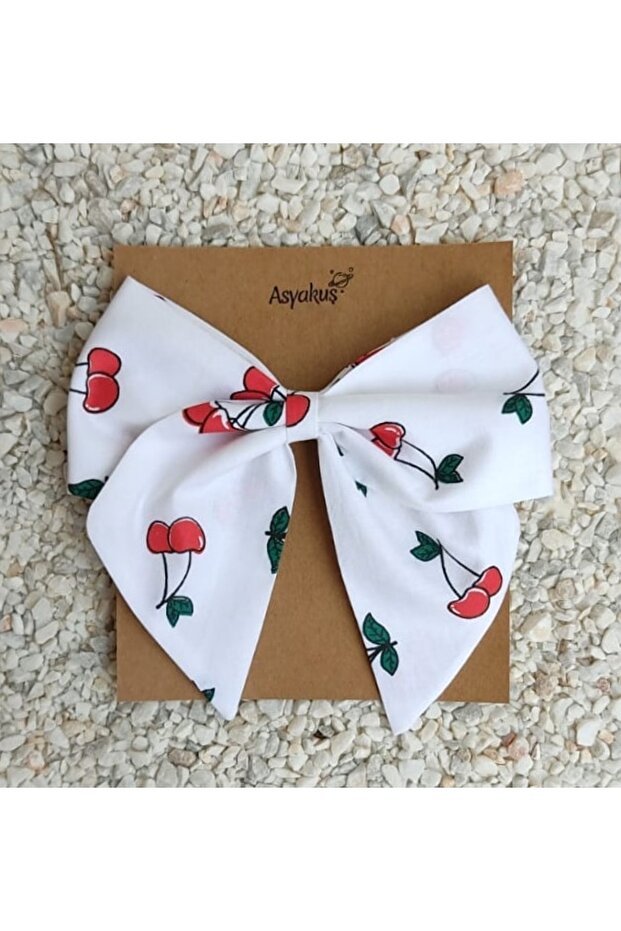 Cherry Patterned Bow Automatic Buckle 01 - 1