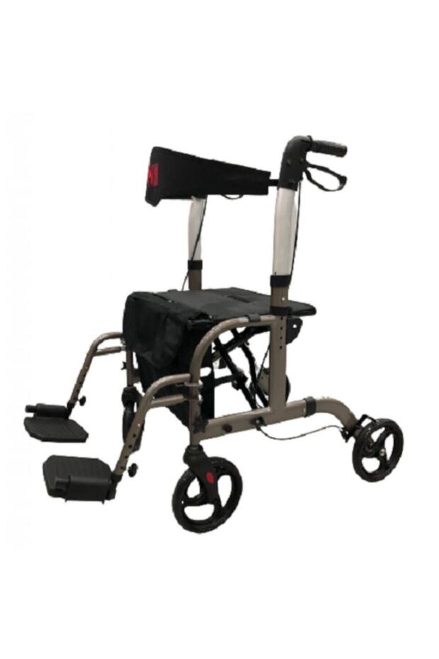 Lüx Tekerlekli Yürüteç Rollatör Walker Pedallı Çift Kullanımlı Oturaklı Yürüteç Fizik Dünyası - 1