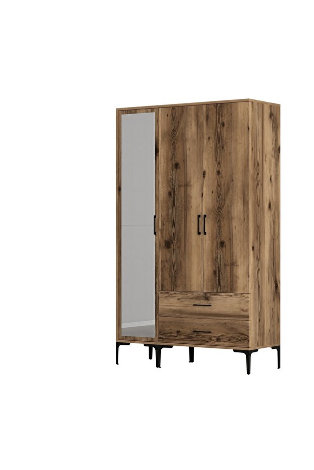 Kumsal 3 Kapılı Gardrop Rt - Ceviz - 7