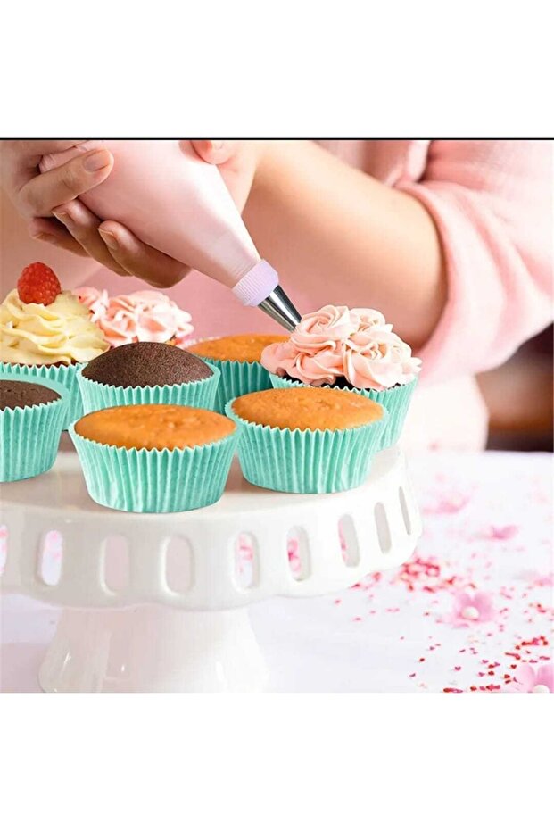 Cream Bag Practical Metal and Plastic Tip Cake Set with 4 Heads