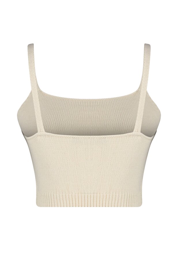 Bluzka-kardigan z guzikami w kamieniu, szczegółowo ażurowa/z dziurami TWOSS23HI00000 - 7