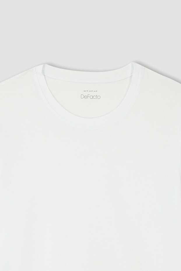 تي شيرت أساسي برقبة دائرية وقصة عادية - 8