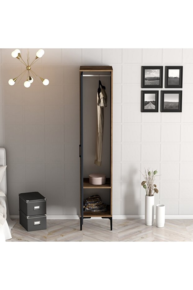 Kumsal 1 Kapılı Gardrop S - Antrasit - 4