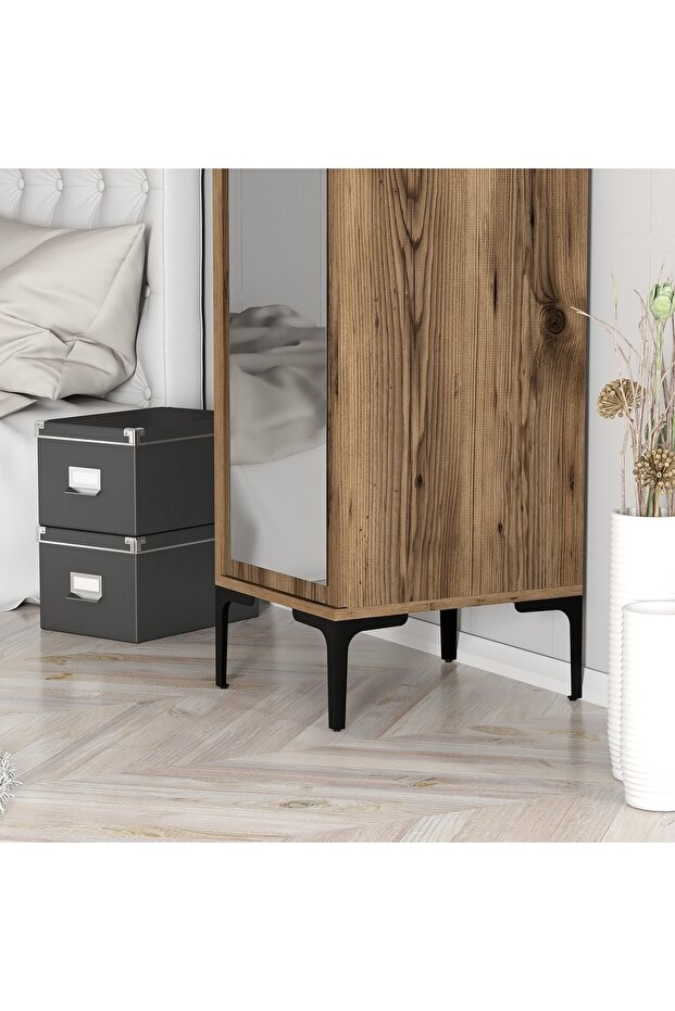 Kumsal 1 Kapılı Gardrop R - Ceviz - 6