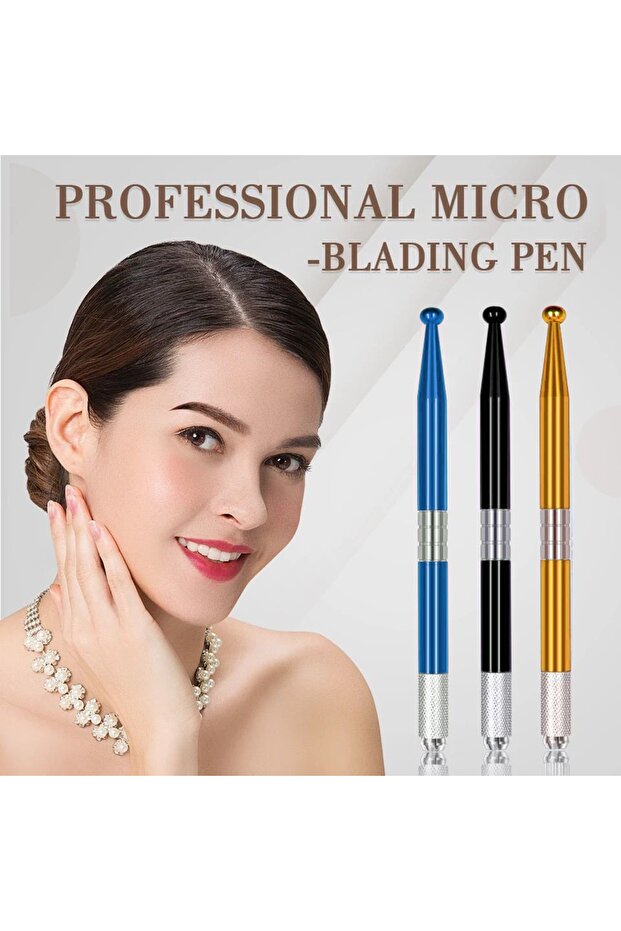 1Pc Permanent Makeup Single Ended Microblading Pen with Needle Gift - 5