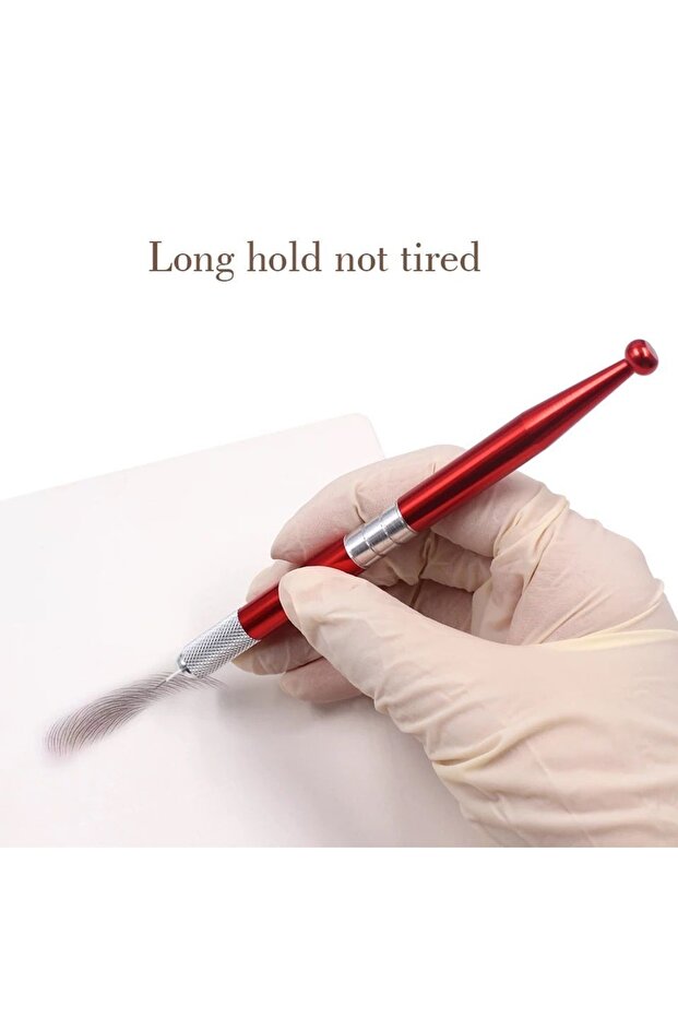 1Pc Permanent Makeup Single Ended Microblading Pen with Needle Gift - 1