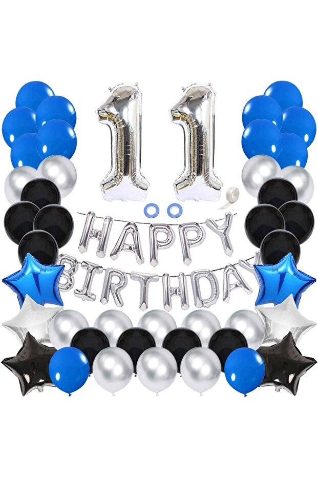 Mini Party Store Happy Birthday 11 Year Old Balloon Set