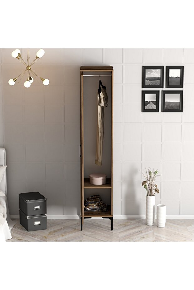 Kumsal 1 Kapılı Gardrop R - Ceviz - 4