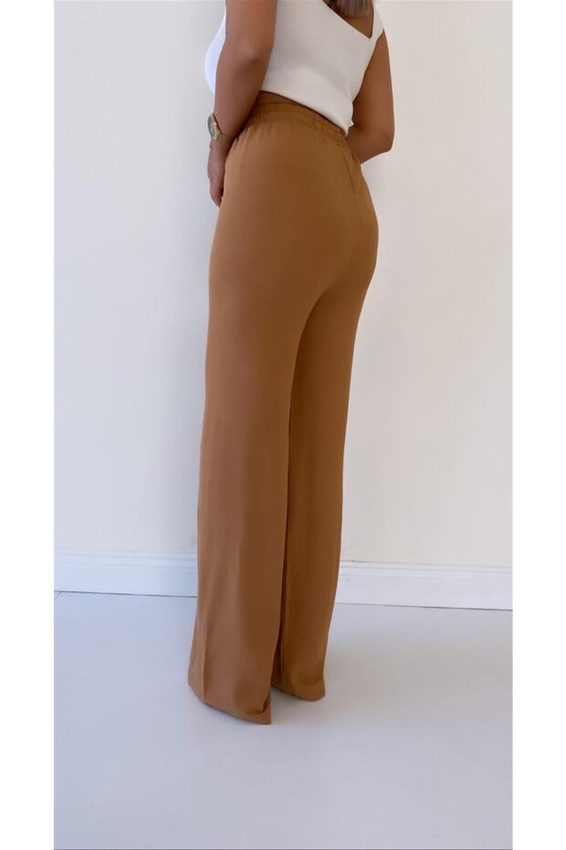 Ayrobin Linen Camel Casual Pants - 5