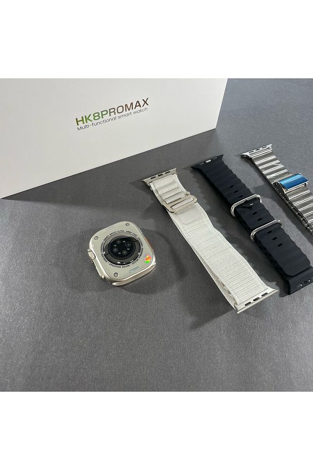 Hk9 Ultra 2 Amoled Max Ekran 2.12 Inç Akıllı Saar Bluetooth Siri Nfc Android Ios Uyumlu - 4
