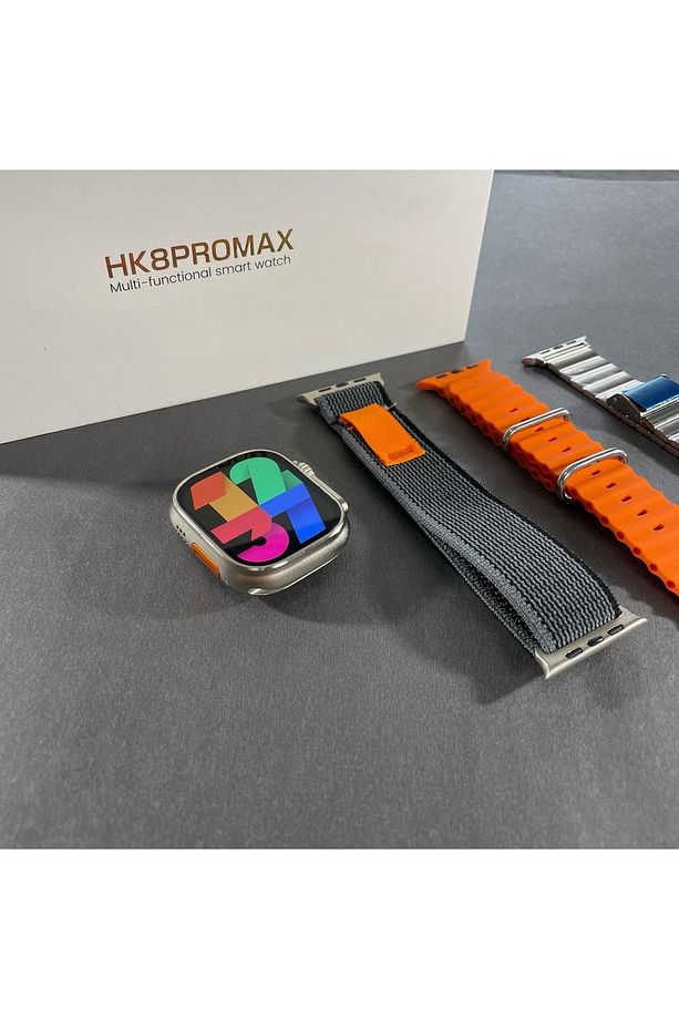 Hk10 Pro Max Amoled Ekran 2.12 Inç Akıllı Saar Bluetooth Siri Nfc Android Ios Uyumlu - 1